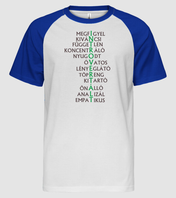  minta fehér/royal pólón
