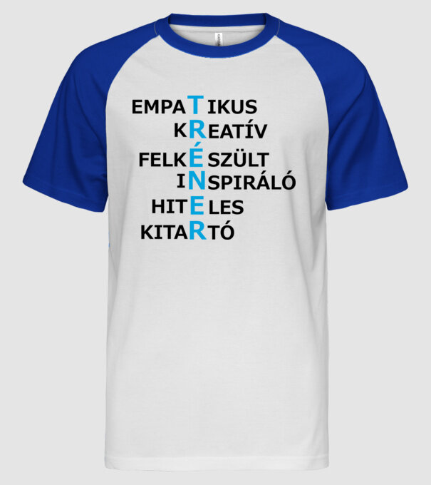  minta fehér/royal pólón