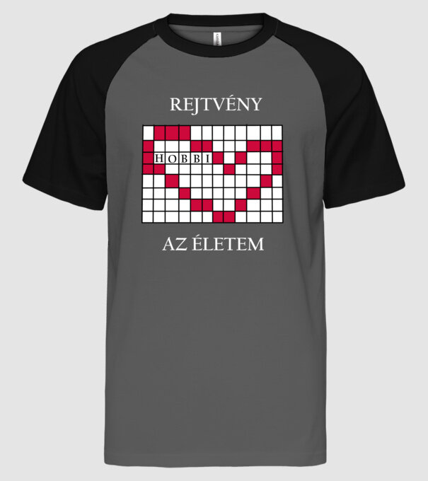  minta szürke/fekete pólón