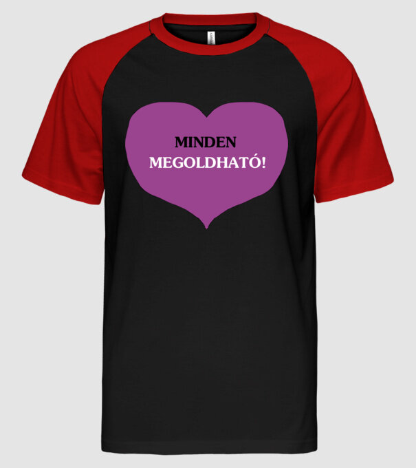  minta fekete/piros pólón