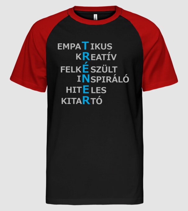  minta fekete/piros pólón