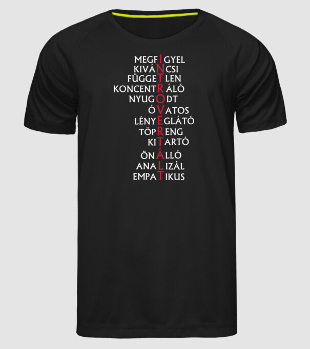  minta fekete pólón