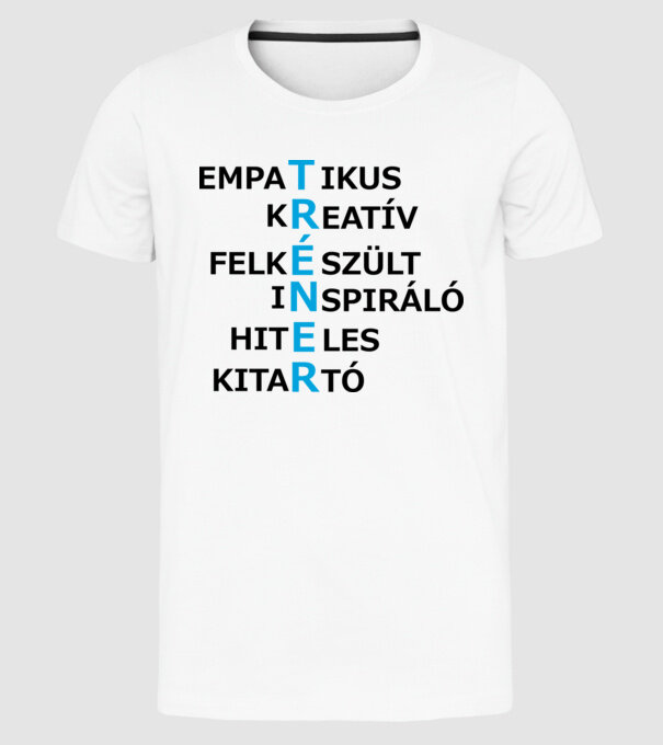  minta fehér pólón