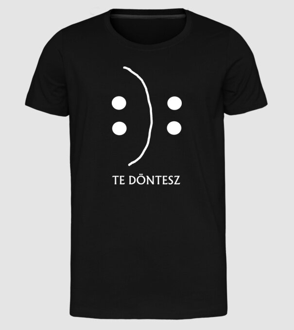  minta fekete pólón