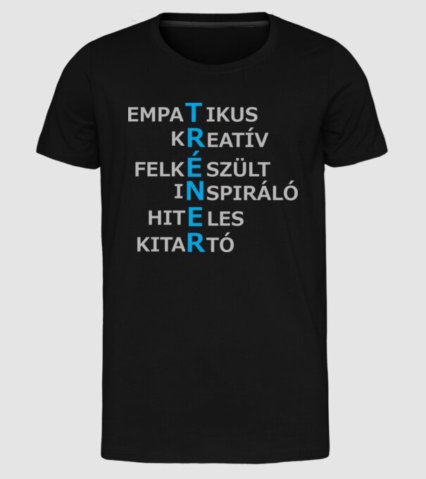  minta fekete pólón