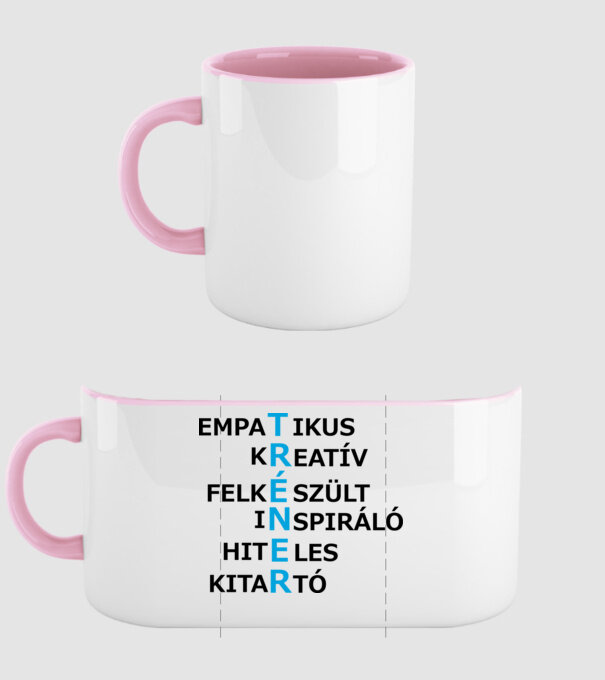  minta világos rózsaszín pólón