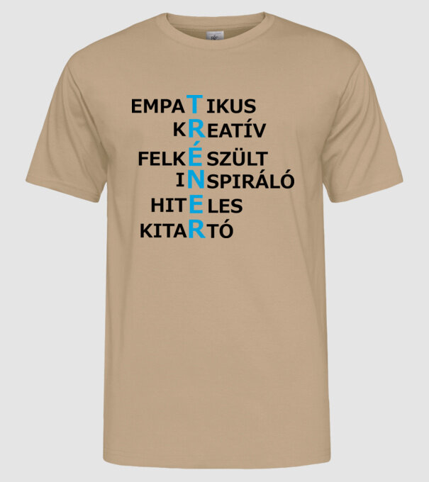  minta homokszín pólón