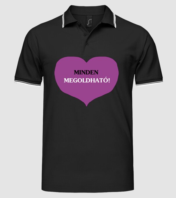  minta fekete pólón