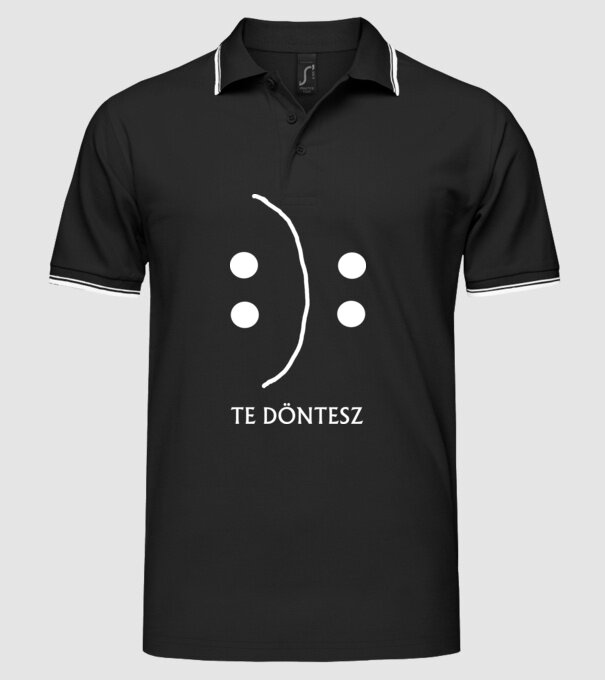  minta fekete pólón