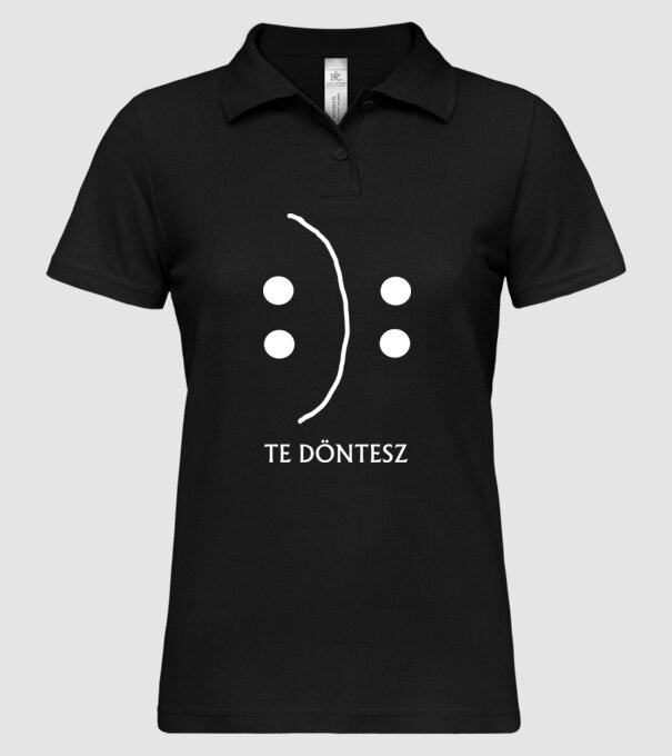  minta fekete pólón