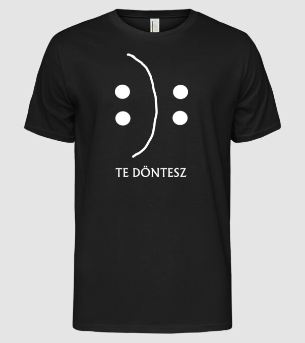  minta fekete pólón