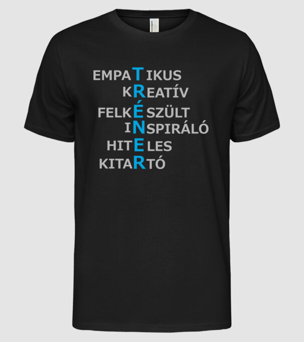  minta fekete pólón