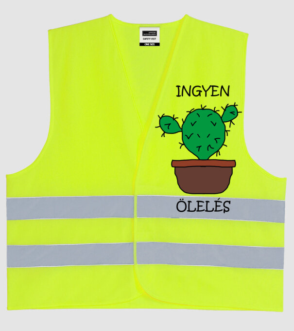  minta neonsárga pólón