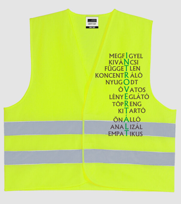  minta neonsárga pólón