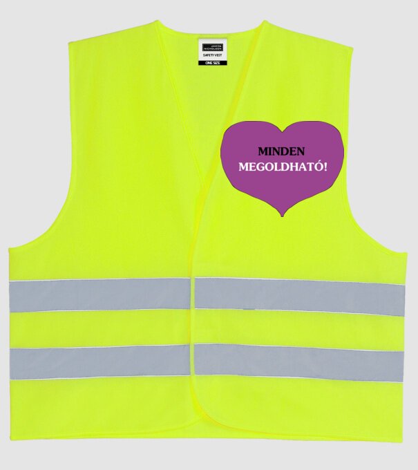  minta neonsárga pólón