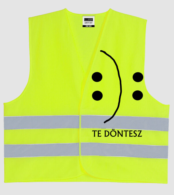  minta neonsárga pólón