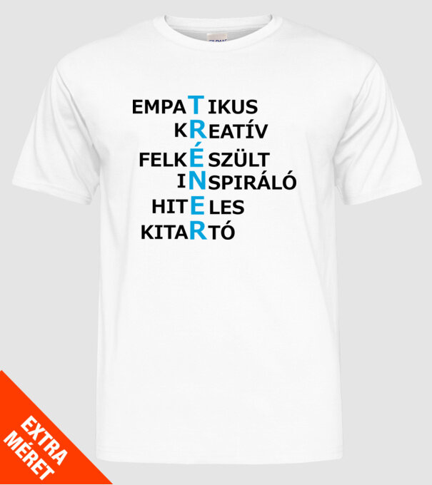  minta fehér pólón