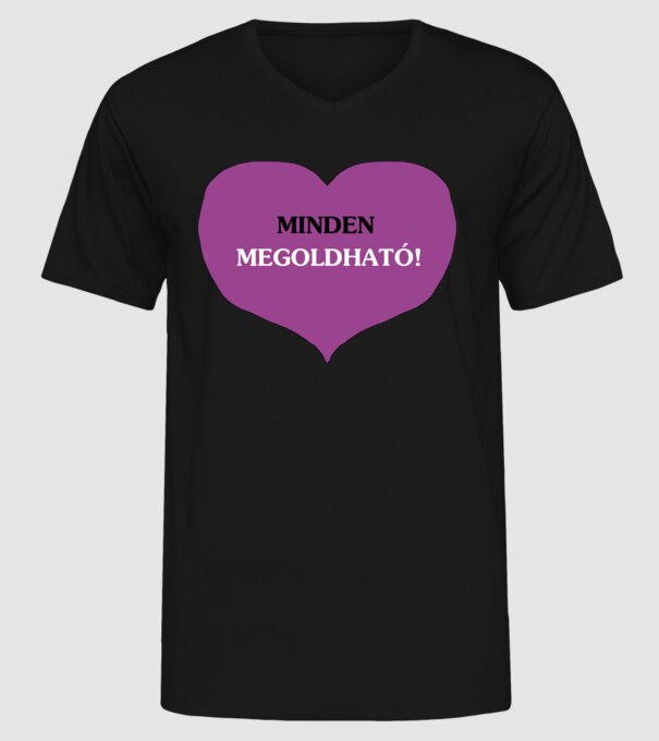  minta fekete pólón