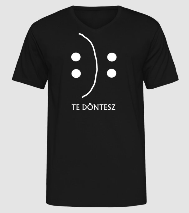  minta fekete pólón