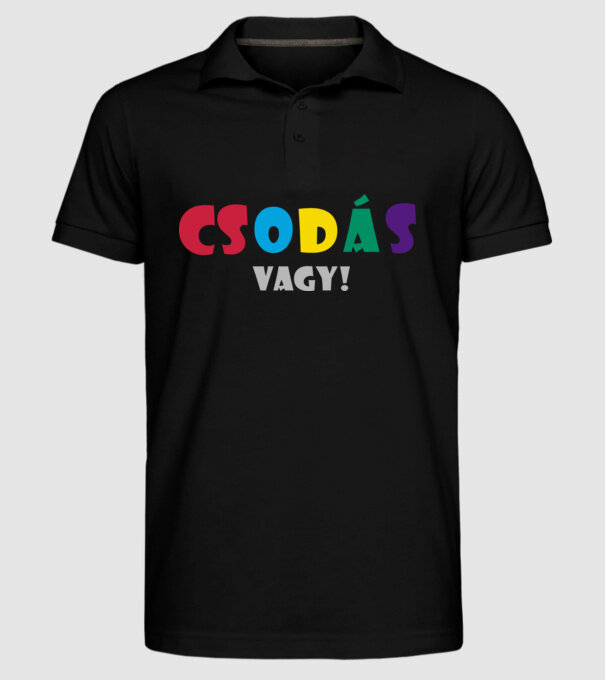  minta fekete pólón