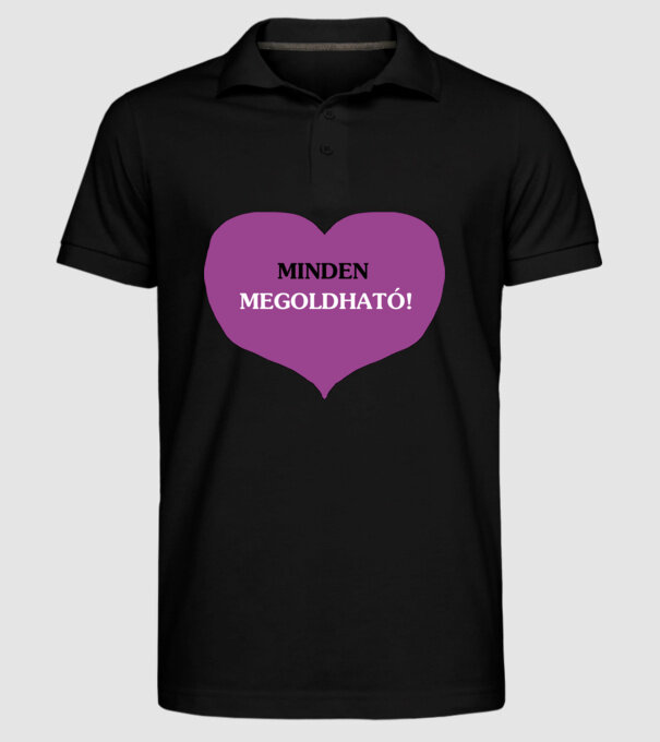  minta fekete pólón