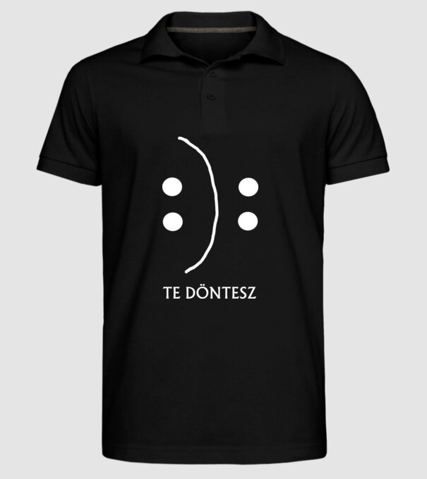 minta fekete pólón