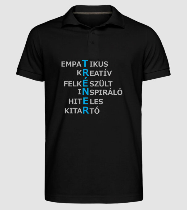  minta fekete pólón